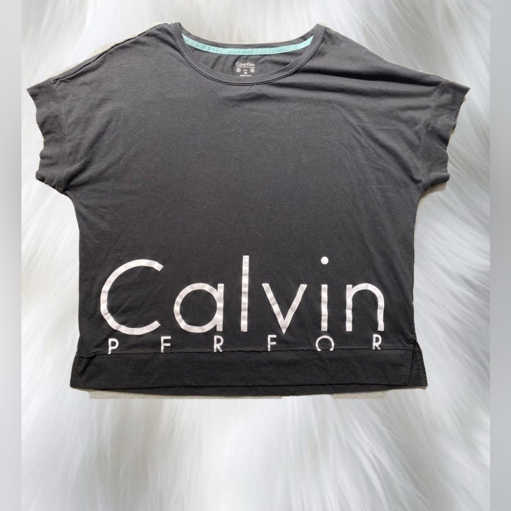 Calvin Klein Gray Performance Oversized Tee